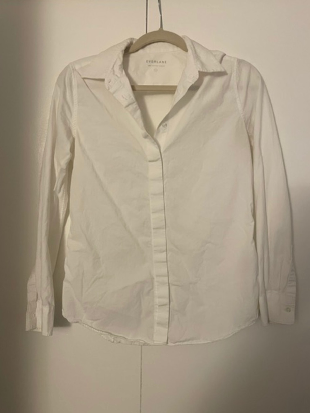 Everlane women’s blouse. 100% cotton. Size small. White.